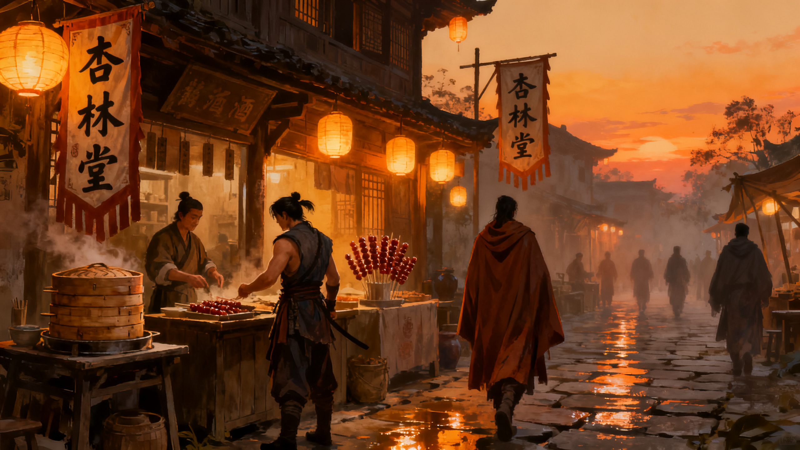 天龙八部私服发布网·两端职业差异:同名门派两种手感配图:市镇长街双线玩家长线场景